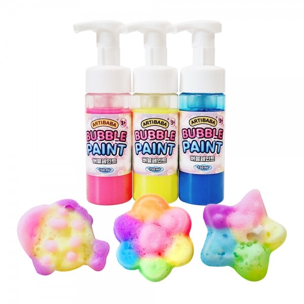 메디앙스 공식몰 아이맘,아티바바 거품물감 버블페인트 150ml 3색