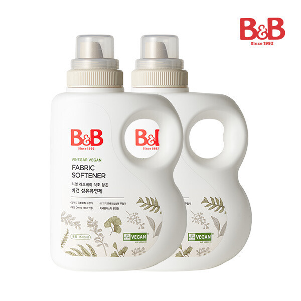메디앙스 공식몰 아이맘,비앤비 비건 섬유유연제 1500ml(용기) X 2개입