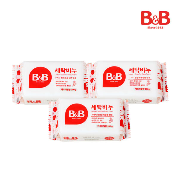 메디앙스 공식몰 아이맘,비앤비 세탁비누(카모마일) 200gX3개입