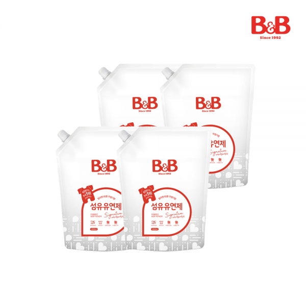 메디앙스 공식몰 아이맘,[리뉴얼] 비앤비 섬유유연제(베르가못) 1500ml (리필)X4개