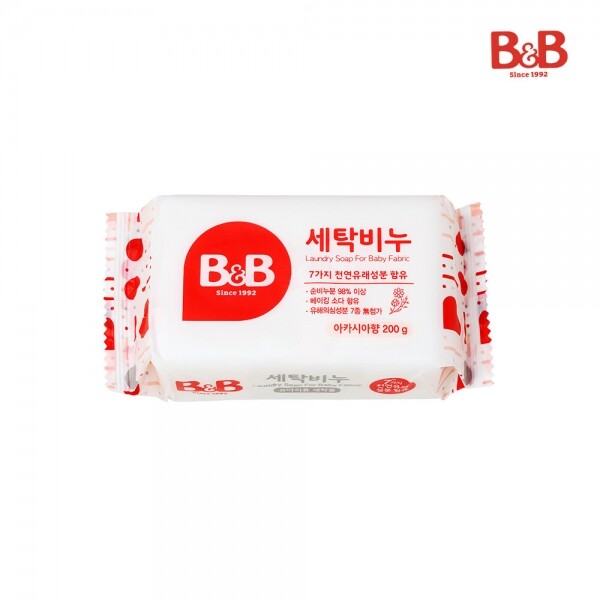 메디앙스 공식몰 아이맘,비앤비 세탁비누 아카시아 200gX2개
