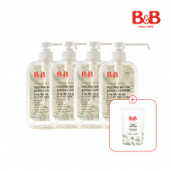 [800ml리필증정] 비앤비 비건젖병&식기세정제600ml(용기)X4개