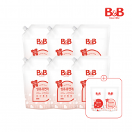 [800mlx2리필증정] 비앤비 섬유유연제(자스민) 1500ml(리필)X6개입