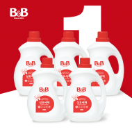 [특가쿠폰] 비앤비 섬유세제 3000ml 용기 X 5개입 총 15,000L 대용량