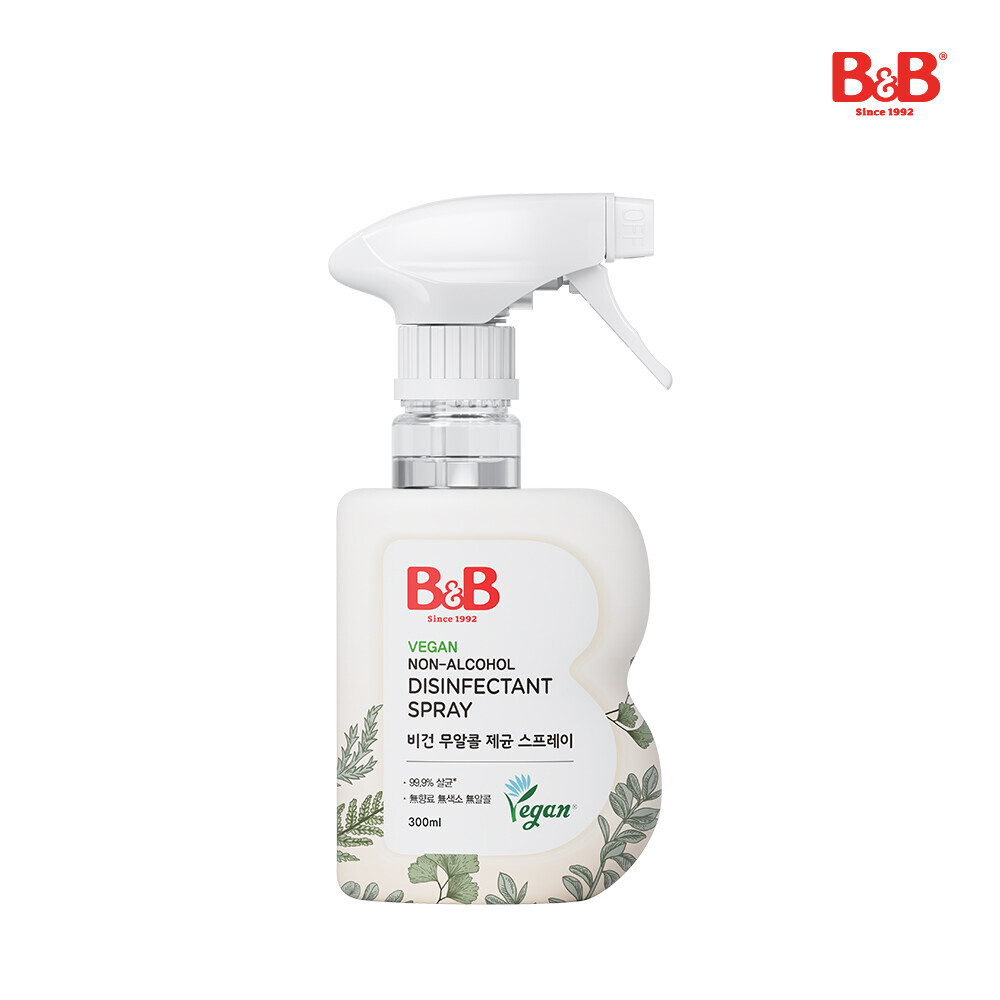 메디앙스 공식몰 아이맘,[사은품증정] 비앤비 비건 무알콜 제균 스프레이 300ml 용기X2개