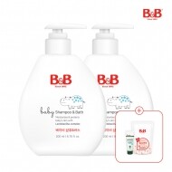 [사은품증정] 비앤비 베이비 샴푸&바스 200mlX2개입 + 섬유유연제800ml 사은품