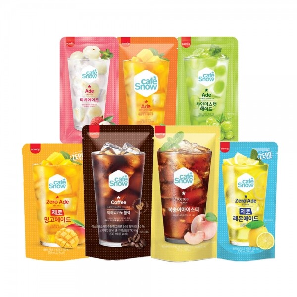 메디앙스 공식몰 아이맘,10+10 삼립 카페스노우 팩음료 230ml 20팩 아메리카노 복숭아 애플망고 리치에이드 샤인머스켓