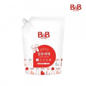 비앤비 유아 세탁 섬유세제 베이비파우더 1500ml 리필형X3개입